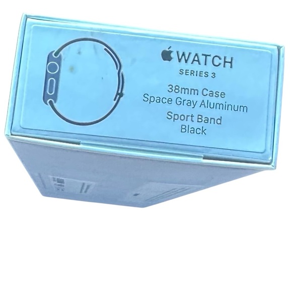 Apple Watch Series 3 42mm Space Gray Aluminum Black Band NO CHARGER - Picture 7 of 9